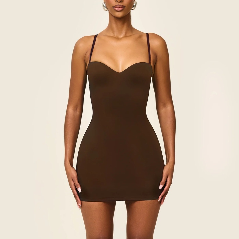NWT The Sculpt brown Mini dress